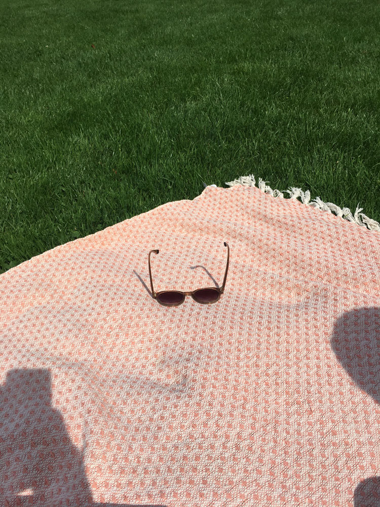 Sunglasses on Towel